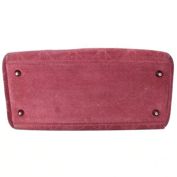 CHRISTIAN DIOR  Lady Dior Cannage Suede Tote Bag - Picture 7 of 12